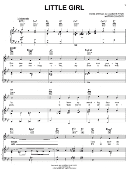 page one of Little Girl (Piano, Vocal & Guitar Chords (Right-Hand Melody))
