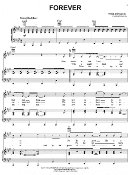 page one of Forever (Piano, Vocal & Guitar Chords (Right-Hand Melody))