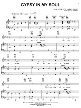 page one of Gypsy In My Soul (Piano, Vocal & Guitar Chords (Right-Hand Melody))