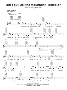 page one of Did You Feel The Mountains Tremble? (Easy Guitar)