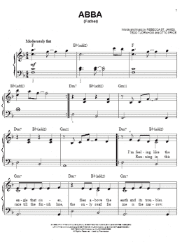 page one of Abba (Father) (Easy Piano)