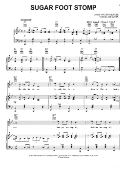 page one of Sugar Foot Stomp (Piano, Vocal & Guitar Chords (Right-Hand Melody))