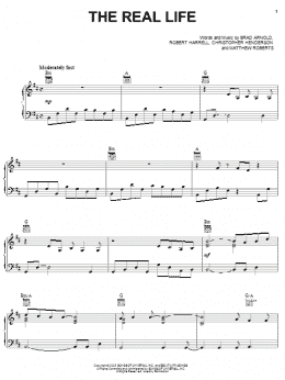 page one of The Real Life (Piano, Vocal & Guitar Chords (Right-Hand Melody))