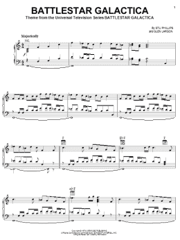 page one of Battlestar Galactica (Piano Solo)
