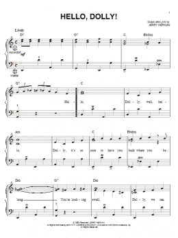 page one of Hello, Dolly! (Accordion)