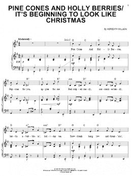 page one of It's Beginning To Look Like Christmas (Piano & Vocal)