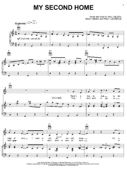 page one of My Second Home (Piano, Vocal & Guitar Chords (Right-Hand Melody))