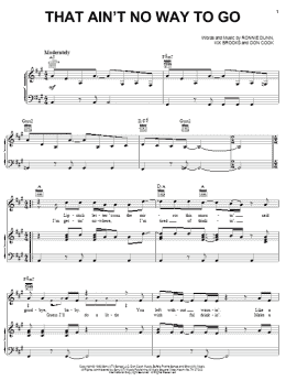 page one of That Ain't No Way To Go (Piano, Vocal & Guitar Chords (Right-Hand Melody))
