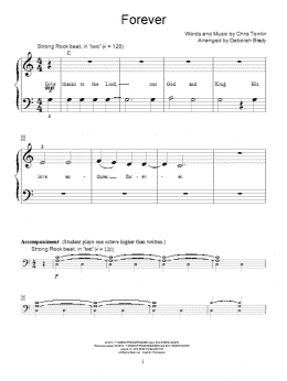 page one of Forever (arr. Deborah Brady) (Educational Piano)