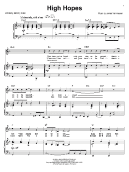 page one of High Hopes (Piano, Vocal & Guitar Chords (Right-Hand Melody))