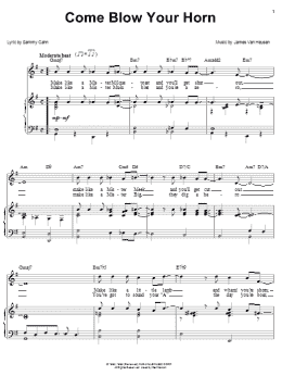 page one of Come Blow Your Horn (Piano, Vocal & Guitar Chords (Right-Hand Melody))