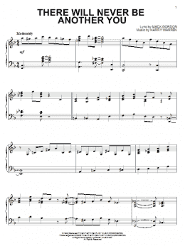 page one of There Will Never Be Another You (Piano Solo)