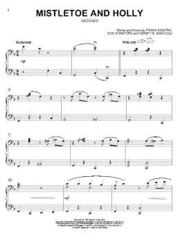 page one of Mistletoe And Holly (Piano Duet)