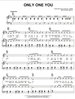 page one of Only One You (Piano, Vocal & Guitar Chords (Right-Hand Melody))