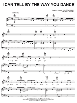 page one of I Can Tell By The Way You Dance (How You're Gonna Love Me Tonight) (Piano, Vocal & Guitar Chords (Right-Hand Melody))