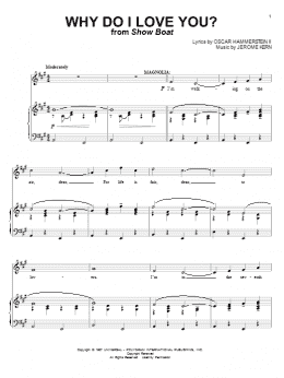 page one of Why Do I Love You? (Piano & Vocal)