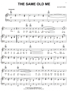 page one of The Same Old Me (Piano, Vocal & Guitar Chords (Right-Hand Melody))