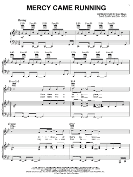 page one of Mercy Came Running (Piano, Vocal & Guitar Chords (Right-Hand Melody))