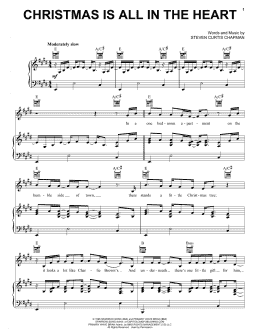 page one of Christmas Is All In The Heart (Piano, Vocal & Guitar Chords (Right-Hand Melody))
