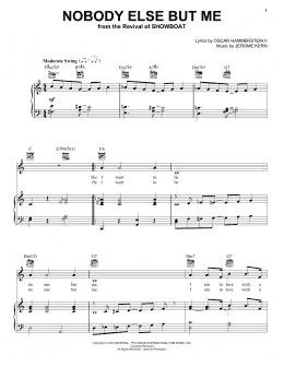 page one of Nobody Else But Me (Piano, Vocal & Guitar Chords (Right-Hand Melody))