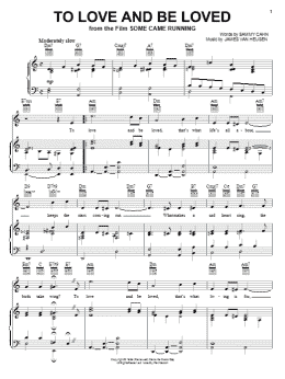 page one of To Love And Be Loved (Piano, Vocal & Guitar Chords (Right-Hand Melody))