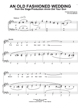page one of An Old Fashioned Wedding (Piano & Vocal)
