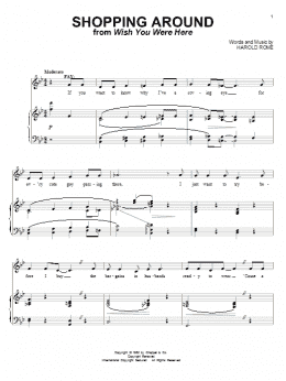 page one of Shopping Around (Piano & Vocal)