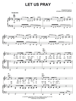 page one of Let Us Pray (Piano, Vocal & Guitar Chords (Right-Hand Melody))