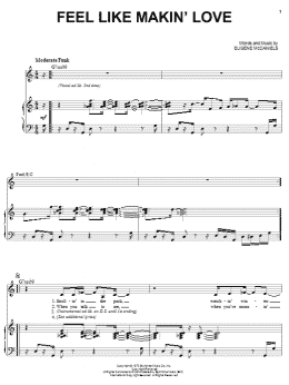 page one of Feel Like Makin' Love (Piano, Vocal & Guitar Chords (Right-Hand Melody))
