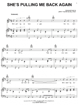 page one of She's Pulling Me Back Again (Piano, Vocal & Guitar Chords (Right-Hand Melody))