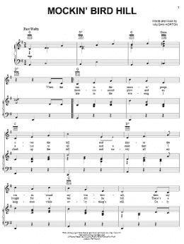 page one of Mockin' Bird Hill (Piano, Vocal & Guitar Chords (Right-Hand Melody))