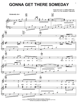 page one of Gonna Get There Someday (Piano, Vocal & Guitar Chords (Right-Hand Melody))
