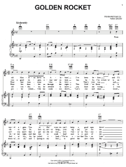 page one of Golden Rocket (Piano, Vocal & Guitar Chords (Right-Hand Melody))