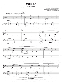 page one of Who? (Piano Solo)