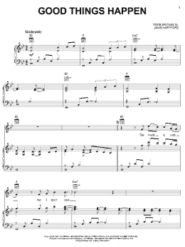 page one of Good Things Happen (Piano, Vocal & Guitar Chords (Right-Hand Melody))