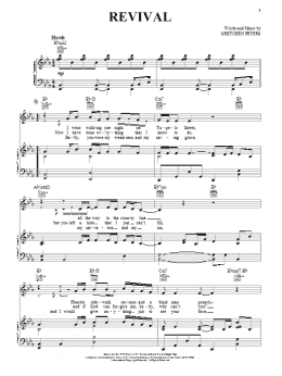 page one of Revival (Piano, Vocal & Guitar Chords (Right-Hand Melody))