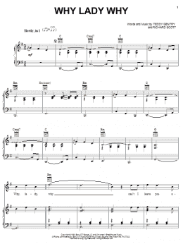 page one of Why Lady Why (Piano, Vocal & Guitar Chords (Right-Hand Melody))