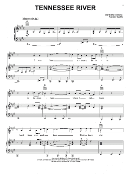page one of Tennessee River (Piano, Vocal & Guitar Chords (Right-Hand Melody))