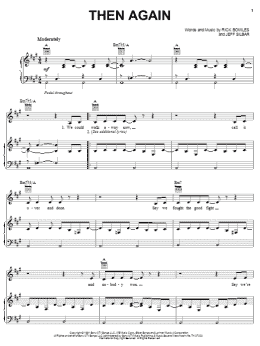 page one of Then Again (Piano, Vocal & Guitar Chords (Right-Hand Melody))