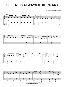 page one of Defeat Is Always Momentary (Piano Solo)