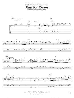 page one of Run For Cover (Bass Guitar Tab)