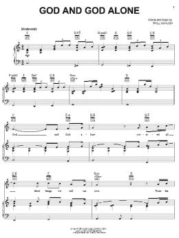 page one of God And God Alone (Piano, Vocal & Guitar Chords (Right-Hand Melody))