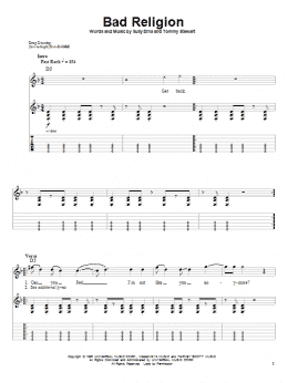 page one of Bad Religion (Guitar Tab (Single Guitar))