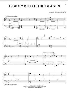page one of Beauty Killed The Beast V (Piano Solo)