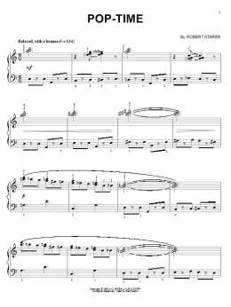 page one of Pop-Time (Piano Solo)