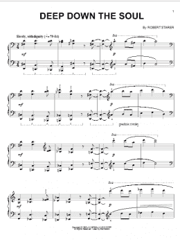 page one of Deep Down The Soul (Piano Solo)