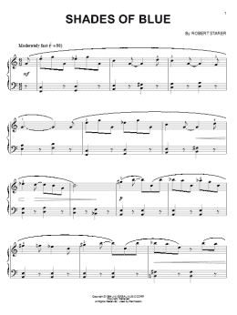 page one of Shades Of Blue (Piano Solo)
