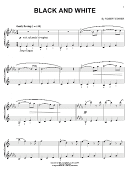 page one of Black And White (Piano Solo)