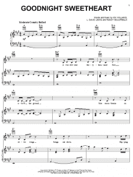 page one of Goodnight Sweetheart (Piano, Vocal & Guitar Chords (Right-Hand Melody))