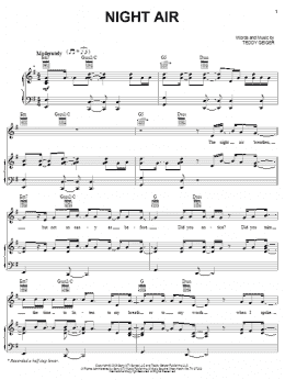 page one of Night Air (Piano, Vocal & Guitar Chords (Right-Hand Melody))